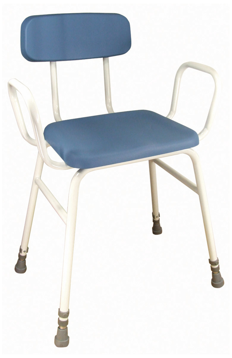 Astral Perching Stool with Arms and Padded Back - Click Image to Close